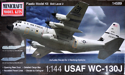 アメリカ空軍 WC-130J ハリケーン・ハンター プラモデル (ミニクラフト 1/144 軍用機プラスチックモデルキット No.14589) 商品画像