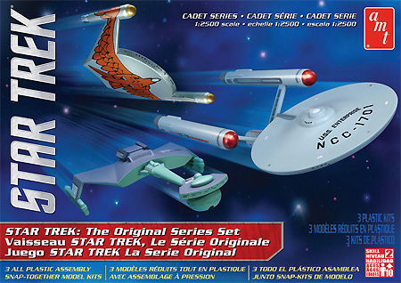 スタートレック 宇宙大作戦 3艦セット プラモデル (amt スタートレック（STAR TREK）シリーズ No.AMT763L/12) 商品画像