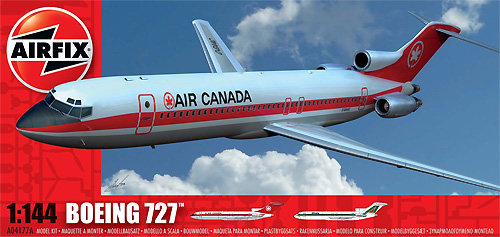 ボーイング 727 プラモデル (エアフィックス Civil Airliners ＆ Space No.A04177A) 商品画像