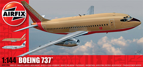 ボーイング 737-100 プラモデル (エアフィックス Civil Airliners ＆ Space No.A04178A) 商品画像