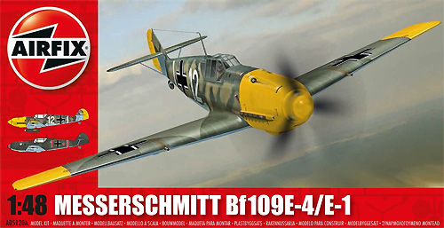 メッサーシュミット Bf109E-4/E-1 プラモデル (エアフィックス 1/48 ミリタリーエアクラフト No.A05120A) 商品画像
