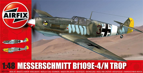 メッサーシュミット Bf109E-4/N Trop プラモデル (エアフィックス 1/48 ミリタリーエアクラフト No.A05122A) 商品画像