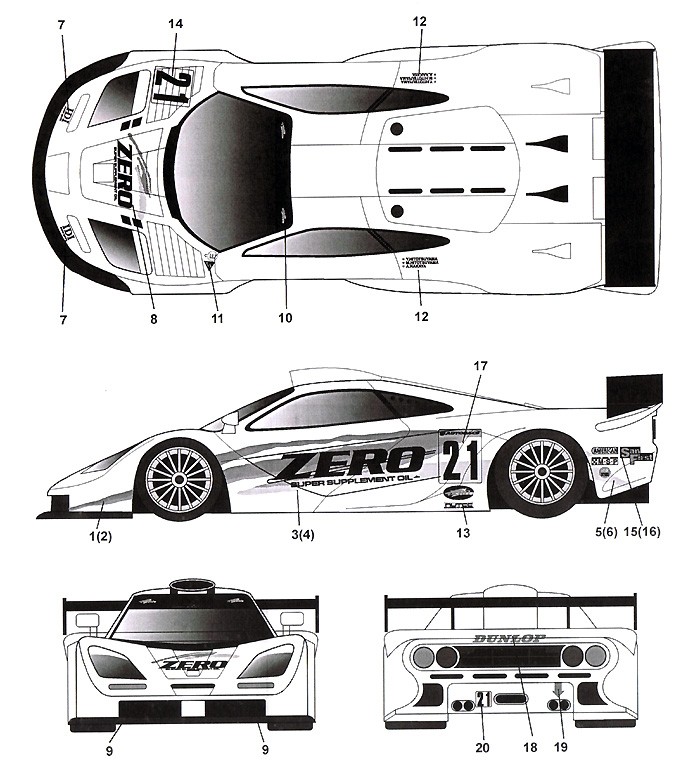 良質 ゲイボルグ商会118 ミニチャンプス マクラーレン F1 GTR #59 上野クリニック ダルマス関谷レート ルマン24h 1996 ウィナー 