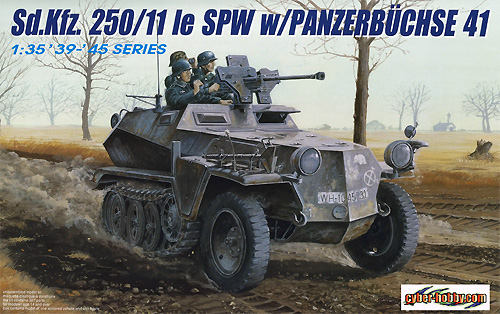 ドイツ Sd.Kfz.250/11 2.8cm sPzB41 ゲルリッヒ砲搭載型 プラモデル (サイバーホビー 1/35 AFV シリーズ （