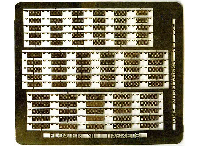 フローターネット バスケット エッチング (トムズモデル 1/700 艦船用エッチングパーツシリーズ No.PE-318) 商品画像_1