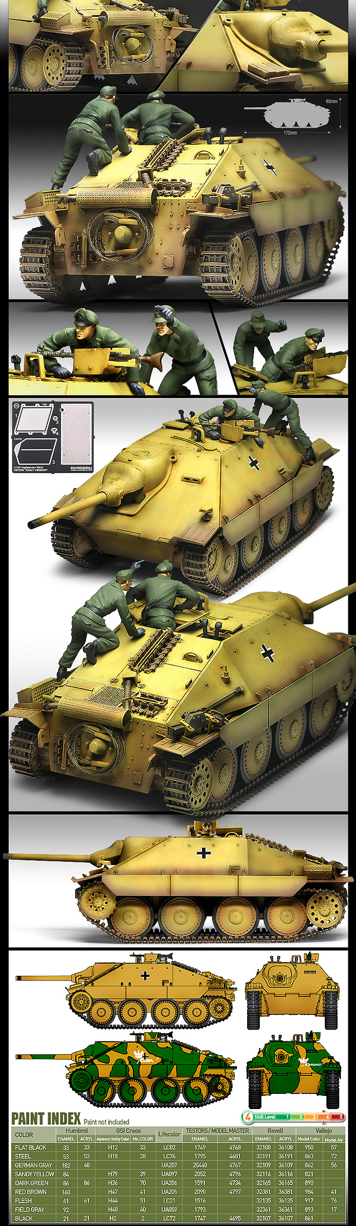 ドイツ 駆逐戦車 ヘッツァー 前期型 プラモデル (アカデミー 1/35 Armors No.13278) 商品画像_3