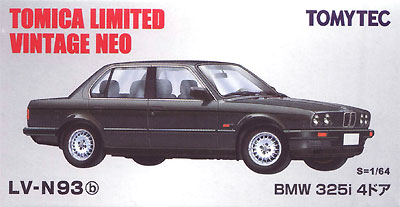 BMW 325i 4ドア (黒) ミニカー (トミーテック トミカリミテッド ヴィンテージ ネオ No.LV-N093b) 商品画像