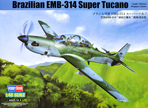ブラジル空軍 EMB-314 スーパーツカノ プラモデル (ホビーボス 1/48 エアクラフト シリーズ No.81727) 商品画像