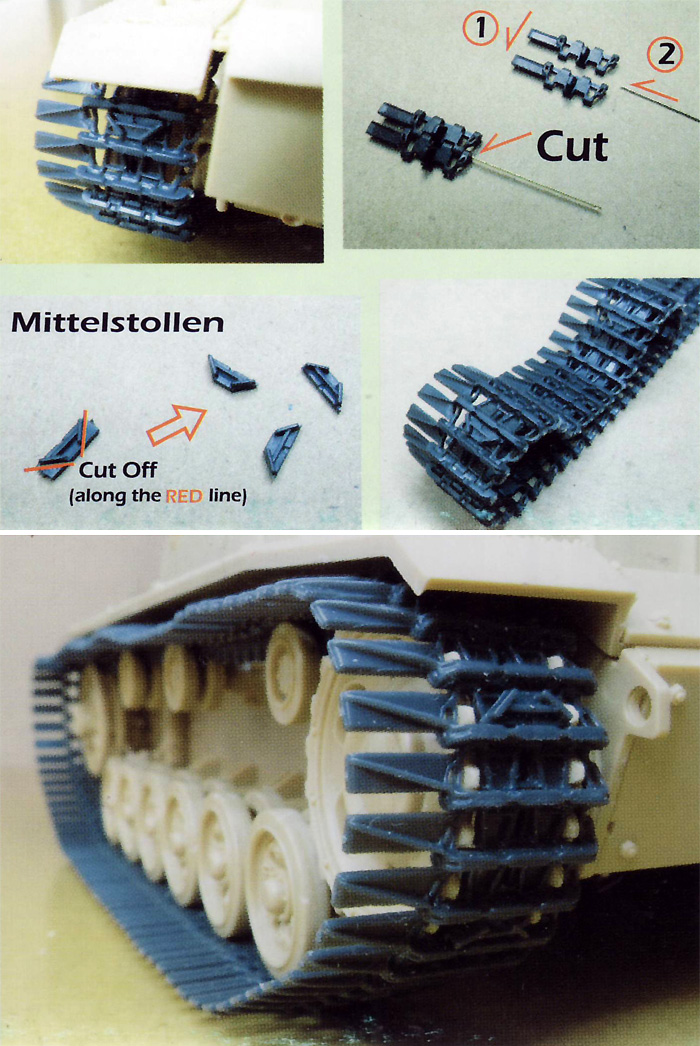 3/4号戦車 ヴィンターケッテン 連結可動履帯 プラモデル (Kaizen 1/35 Workable Track Link Set No.Kz-Pz-400W) 商品画像_2