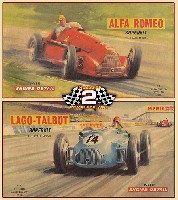 アトランティス プラスチックモデルキット タルボ ラーゴ グランプリ 1949 & アルファロメオ 158