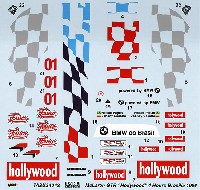 タブデザイン 1/24 デカール マクラーレン F1-GTR Hollywood #01 4Hours Brasilia 1996