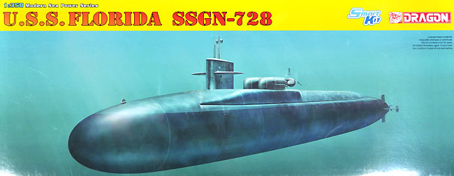 アメリカ海軍 潜水艦 フロリダ SSGN-728 プラモデル (ドラゴン 1/350 Modern Sea Power Series No.1056) 商品画像