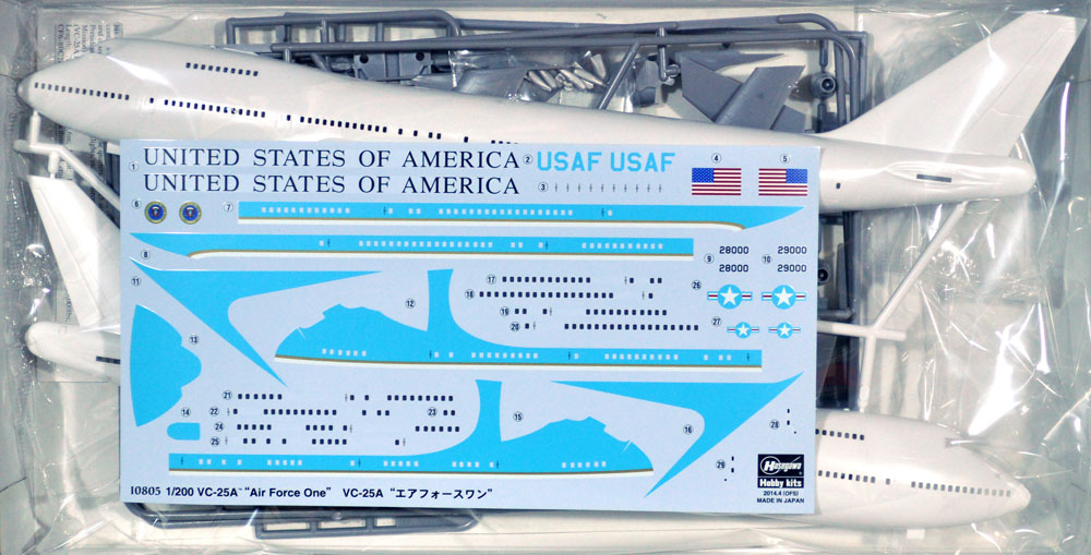 VC-25A エアフォースワン プラモデル (ハセガワ 1/200 飛行機 限定生産 No.10805) 商品画像_1