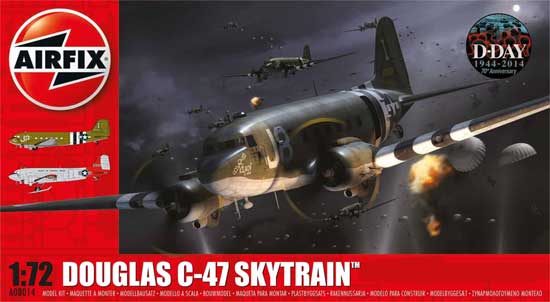ダグラス C-47 スカイトレイン プラモデル (エアフィックス 1/72 ミリタリーエアクラフト No.旧A08014) 商品画像