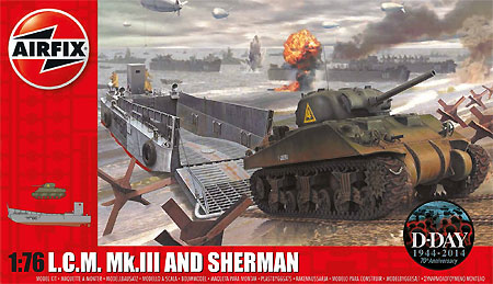 L.C.M. Mk.3 & シャーマン プラモデル (エアフィックス 1/76 ミリタリー No.A03301) 商品画像