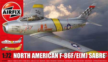 F-86F/E(M) セイバー プラモデル (エアフィックス 1/72 ミリタリーエアクラフト No.A03082A) 商品画像