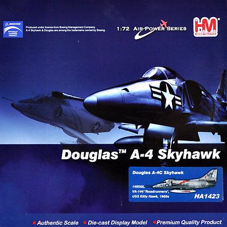 A-4C スカイホーク VA-144 完成品 (ホビーマスター 1/72 エアパワー シリーズ （ジェット） No.HA1423) 商品画像