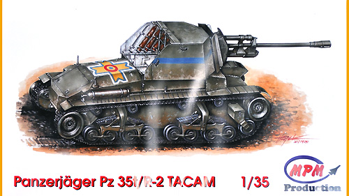 ルーマニア タカム対戦車自走砲 Pz35t/R-2 プラモデル (CMK 1/35 AFVモデルキット No.T35022) 商品画像