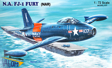 ノースアメリカン FJ-1 フューリー 艦上戦闘機 (NAR) プラモデル (バロムモデル 1/72 エアクラフト プラモデル No.72085) 商品画像