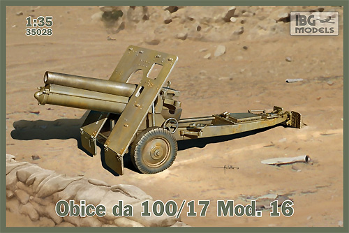 イタリア da100/17 Mod.16 100mm榴弾砲 プラモデル (IBG 1/35 AFVモデル No.35028) 商品画像