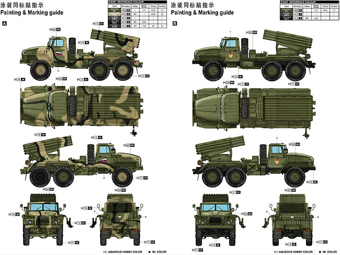 ロシア BM-21 グラート 後期型 プラモデル (トランペッター 1/35 AFVシリーズ No.01014) 商品画像_2