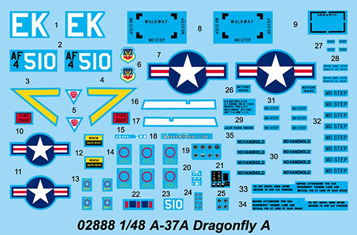 A-37A ドラゴンフライ プラモデル (トランペッター 1/48 エアクラフト プラモデル No.02888) 商品画像_1