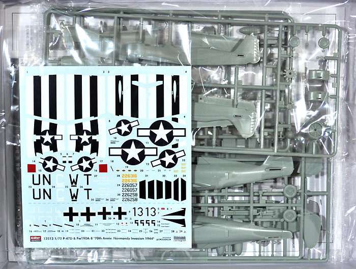 Fw190A-8 & P-47D ノルマンディー上陸作戦 70周年セット プラモデル (アカデミー 1/72 Scale Aircrafts No.12513) 商品画像_1