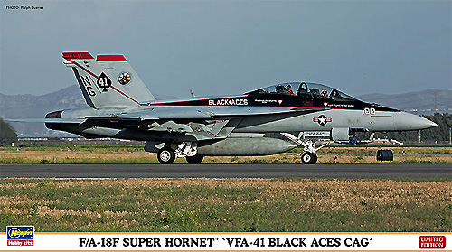F/A-18F スーパーホーネット VFA-41ブラックエーセス CAG プラモデル (ハセガワ 1/72 飛行機 限定生産 No.02101) 商品画像