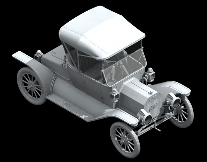 T型フォード 1913 ロードスター ICM プラモデル