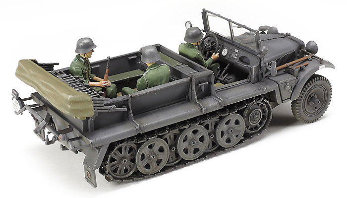 ドイツ 1トン ハーフトラック Sd.kfz.10 プラモデル (タミヤ タミヤ イタレリ シリーズ No.37016) 商品画像_3