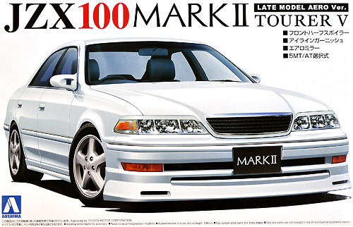 JZX100 マーク 2 ツアラーV 後期型 エアロVer. プラモデル (アオシマ 1/24 ザ・ベストカーGT No.043) 商品画像