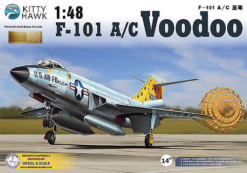 F-101A/C ブードゥー プラモデル (キティホーク 1/48 エアモデル No.KH80115) 商品画像