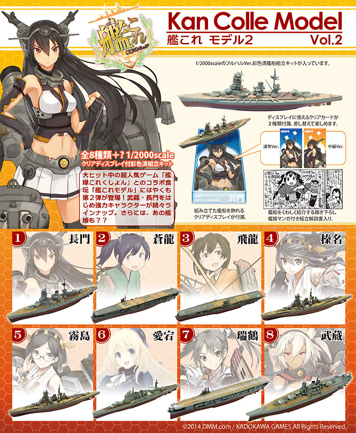 艦これ モデル Vol.2 (1BOX) プラモデル (F TOYS 艦これモデル No.002B) 商品画像_2