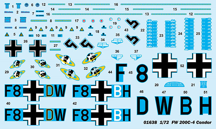 フォッケウルフ Fw200C-4 コンドル プラモデル (トランペッター 1/72 エアクラフト プラモデル No.01638) 商品画像_1