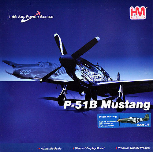P-51B マスタング オールド・クロウ 完成品 (ホビーマスター 1/48 エアパワー シリーズ （レシプロ） No.HA8503b) 商品画像