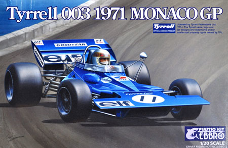 ティレル 003 モナコGP 1971 プラモデル (エブロ 1/20 MASTER SERIES F-1 No.007) 商品画像