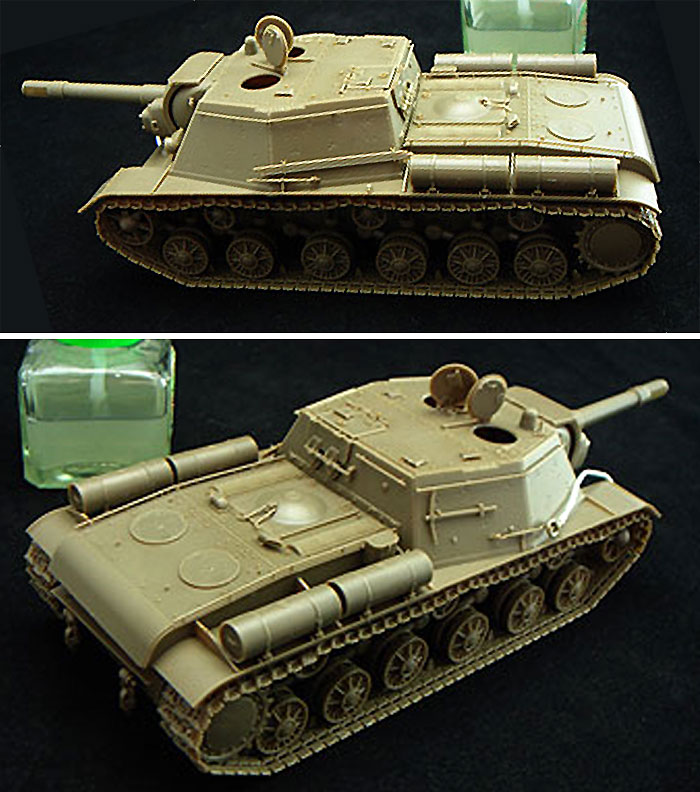 ロシア SU-152 重自走砲 1943年4月生産型 (初期型) プラモデル (ブロンコモデル 1/48 AFVモデル No.ZB48004) 商品画像_3