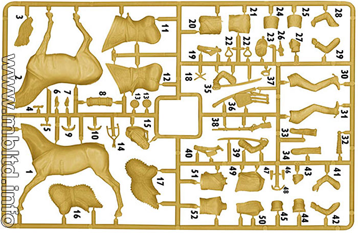 フランス ユサール  軽騎兵 ＋ 馬 (ナポレオン戦争) プラモデル (マスターボックス 1/32 ミリタリーミニチュア No.MB3208) 商品画像_1