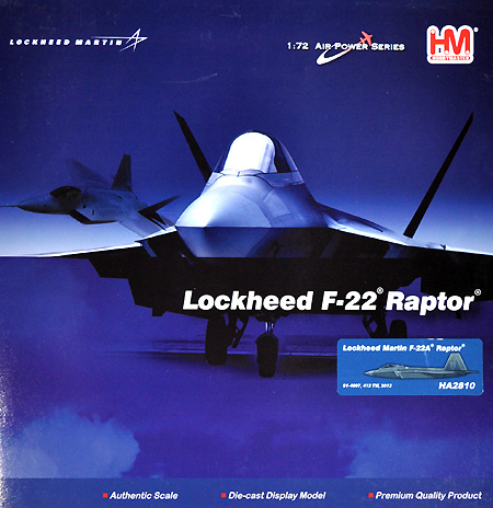 F-22 ラプター 第412飛行試験航空隊 完成品 (ホビーマスター 1/72 エアパワー シリーズ （ジェット） No.HA2810) 商品画像