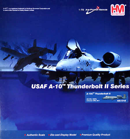 A-10C サンダーボルト 2 アーカンソー ANG 完成品 (ホビーマスター 1/72 エアパワー シリーズ （ジェット） No.HA1318) 商品画像