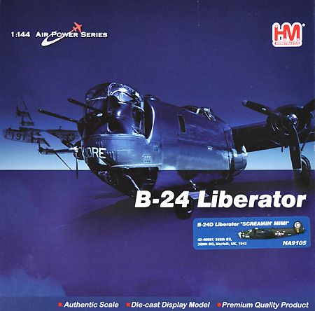 Hobby Master Hobbymaster 1:144 B-24D Liberator HA9105 Screamin’ Mimi Norfolk UK 1943 Disco! 