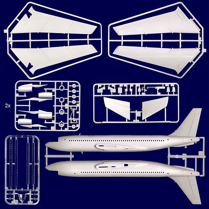 ボーイング 720 スターシップワン (エルトン・ジョン) プラモデル (ローデン 1/144 エアクラフト No.315) 商品画像_2