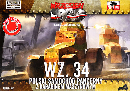 ポーランド Wz.34 小型4輪装甲車 MG搭載型 プラモデル (FTF 1/72 AFV No.72007) 商品画像