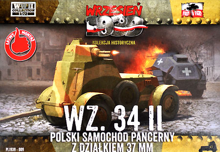 ポーランド Wz.34-2 小型4輪装甲車 37mm砲搭載型 プラモデル (FTF 1/72 AFV No.72009) 商品画像