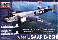 ミニクラフト 1/144 軍用機プラスチックモデルキット アメリカ陸軍航空隊 B-25H ミッチェル