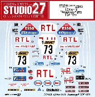 スタジオ27 ラリーカー オリジナルデカール アルピーヌ・ルノー A110 アセプトジル #73 ツール・ド・フランス オート 1972