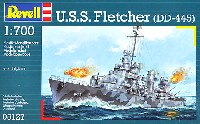 レベル 1/700 艦船モデル U.S.S. フレッチャー級駆逐艦 (DD-445)