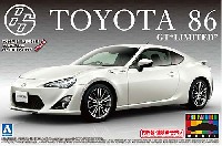 アオシマ 1/24 プリペイントモデル シリーズ トヨタ 86 '12 サテンホワイトパール