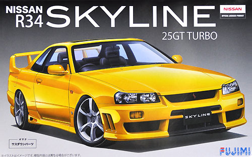 ニッサン R34 スカイライン 25GT ターボ フルエアロ プラモデル (フジミ 1/24 インチアップシリーズ No.旧015) 商品画像