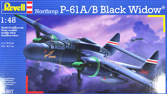 P-61A/B ブラックウィドウ プラモデル (レベル 1/48 飛行機モデル No.04887) 商品画像